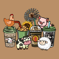 Farm Animal Coffee Cups Vintage Hoodie | Teevron