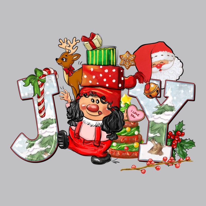 Christmas Joy Girl Gnome Long Sleeve Tee by CowGirlArtShop | Teevron