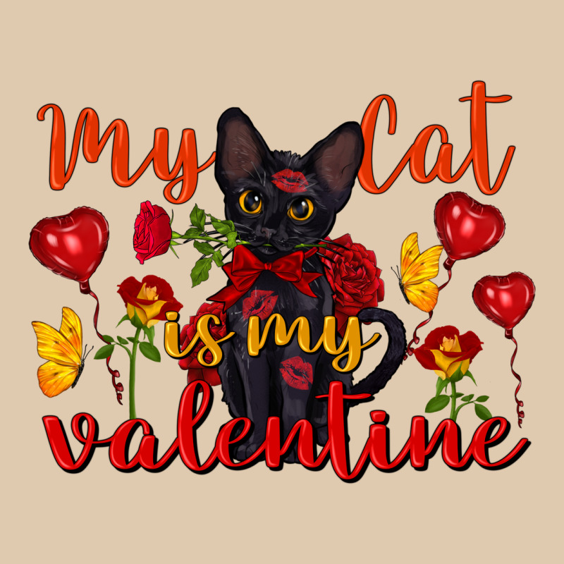 My Cat Is My Valentine Valentine's Day Heavyweight Sweatshirt by FaDigitalArtStudio | Teevron