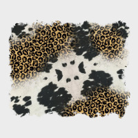 Black And White Cowhide Background Urban Hoodie | Teevron