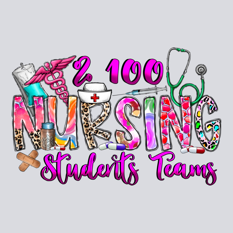 100 Nursing Students Teams Zipper Hoodie by CowhideDigitalArt | Teevron
