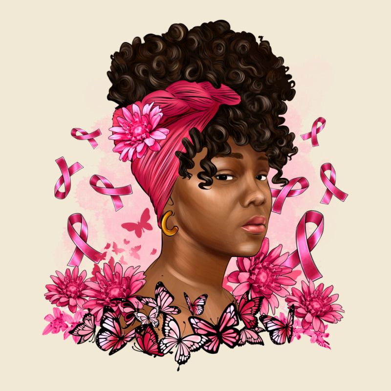 Breast Cancer Afro Woman Ladies Tee by Artiststas | Teevron