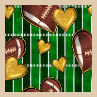American Football Field And Hearts Seamless Pattern Heavyweight Sweatshirt | Teevron