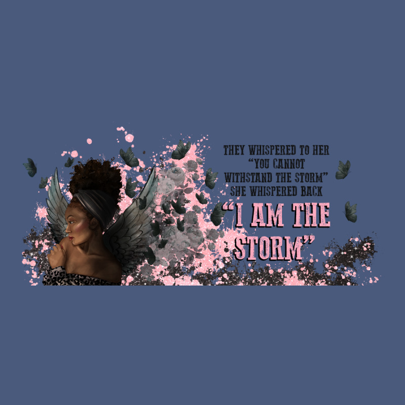 I Am The Storm With Girl And Butterflies Vintage Hoodie by TumblerDesignByShophia | Teevron