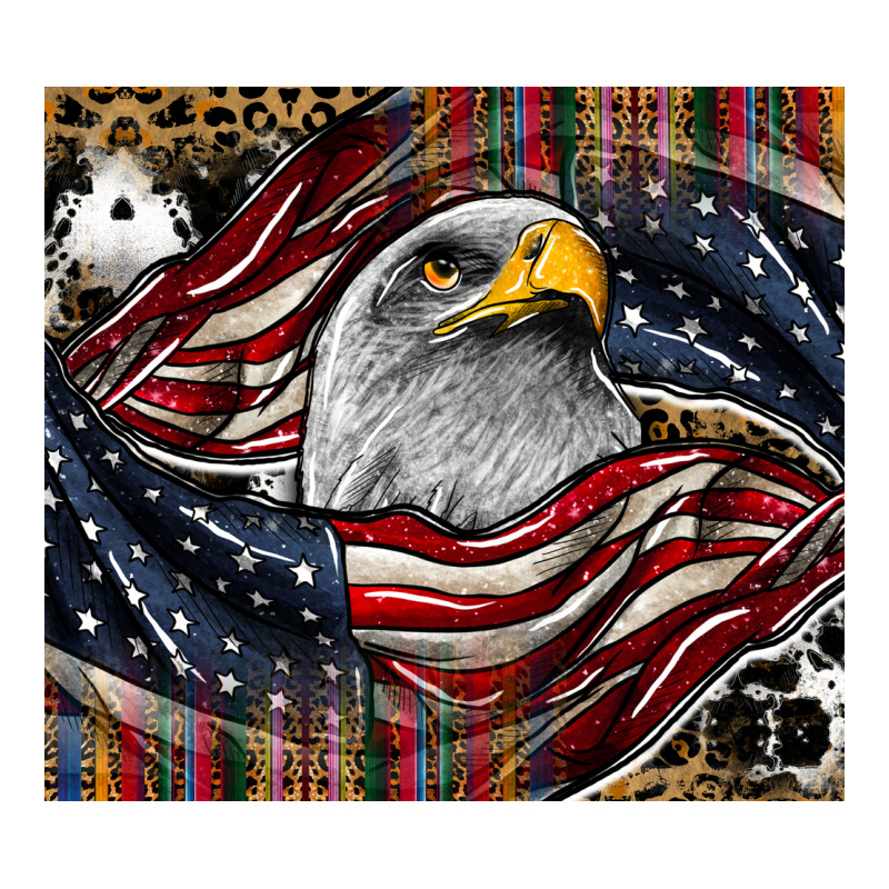 American Eagle Zipper Hoodie by CowhideDigitalArt | Teevron