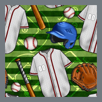 Baseball Uniform And Field Seamless Pattern Heavyweight Sweatshirt | Teevron