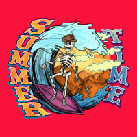 Summer Time Skeleton Surfing Classic Tee | Teevron