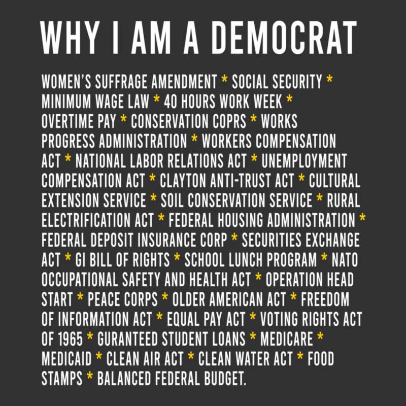 Why I Am A Democrat Cool Political Outfit For Democrats Long Sleeve Urban Heavy Tee by lanVoArt | Teevron