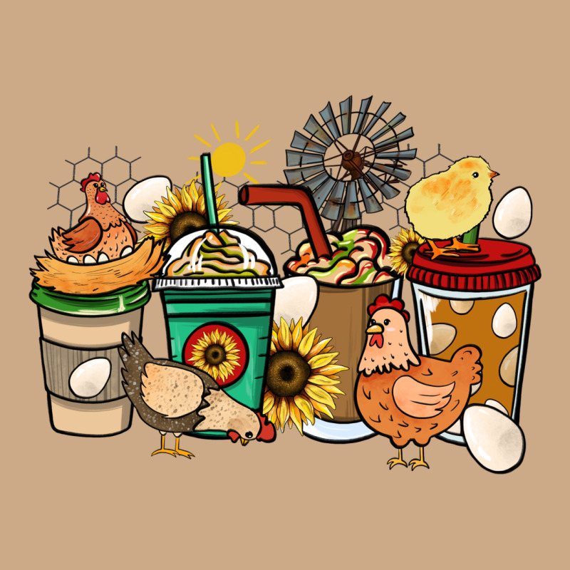 Chicken Coffee Cups Vintage Hoodie by HowdyJamesFarm | Teevron