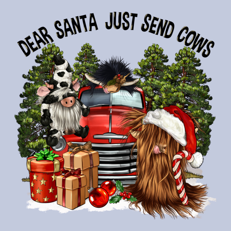 Dear Santa Just Send Cows Long Sleeve Tee by CowGirlArtShop | Teevron