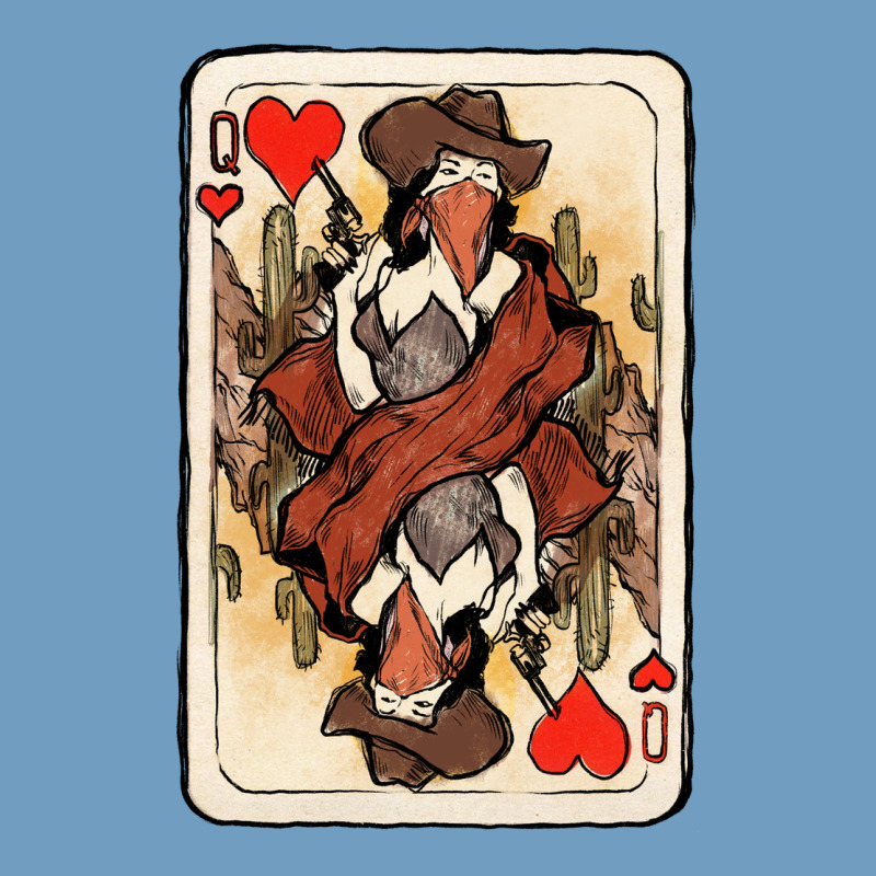 Queen Of Hearts Cowgirl Urban Heavy Tee by HowdyJamesFarm | Teevron