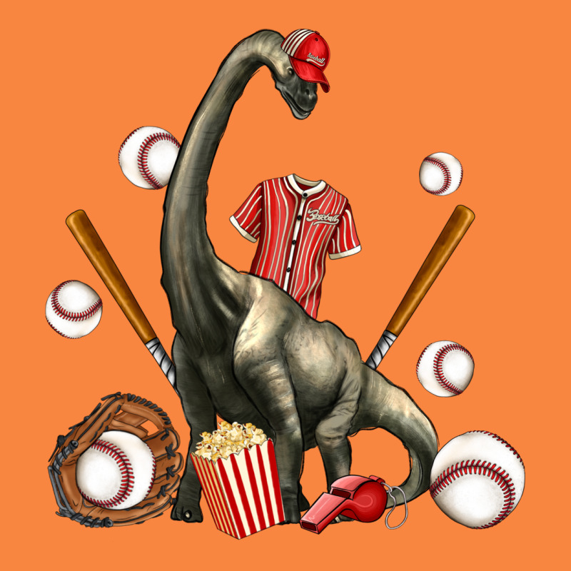 Brachiosaurus With Baseball Premium Sweatshirt by Artiststas | Teevron