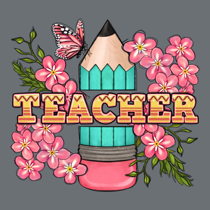 Teacher Floral Pencil Premium Hoodie by BundleAndBundleShop | Teevron