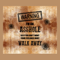 Warning I'm An Asshole With Rusty Background Vintage Hoodie | Teevron