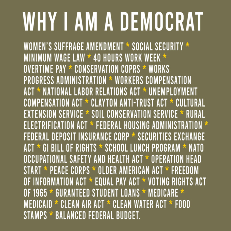 Why I Am A Democrat Cool Political Outfit For Democrats Long Sleeve Vintage Hoodie by lanVoArt | Teevron