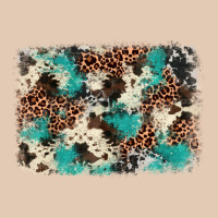 Turquoise Glitter Cowhide Background Urban Hoodie | Teevron