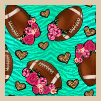 American Football Roses And Hearts Seamless Pattern Heavyweight Sweatshirt | Teevron