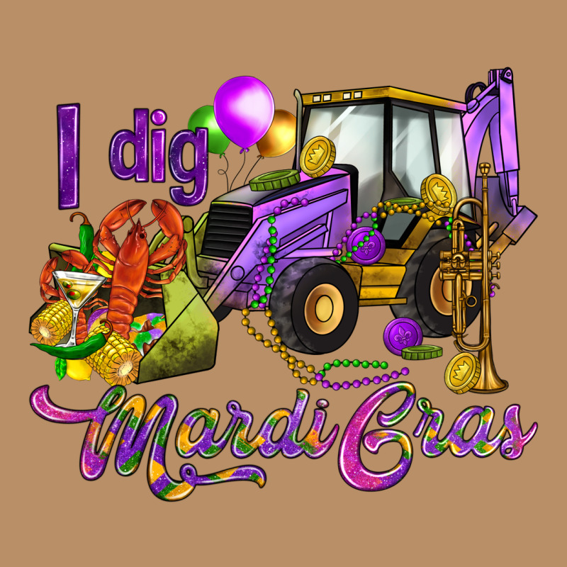 I Dig Mardi Gras Vintage Hoodie by HowdyJamesFarm | Teevron