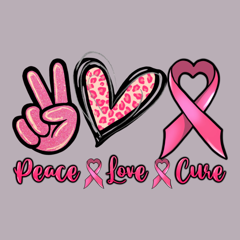 Peace Love Cure Cancer Awareness Vintage Tee by HowdyJamesFarm | Teevron