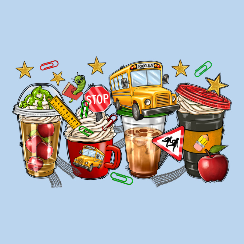 School Bus Coffee Cups Classic Tee by NancyCooperArtShop | Teevron