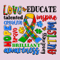 Autism Awareness Typography Ladies Tee | Teevron