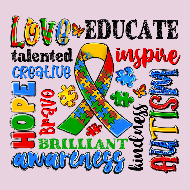 Autism Awareness Typography Ladies Tee by Artiststas | Teevron