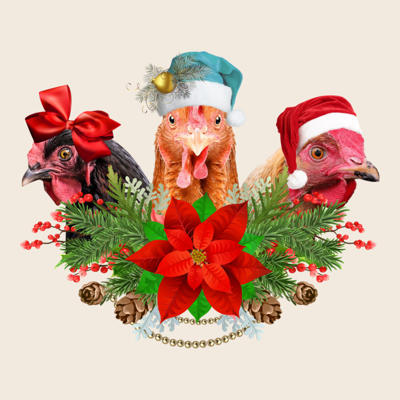 Chickens Christmas Zipper Hoodie by CowhideDigitalArt | Teevron