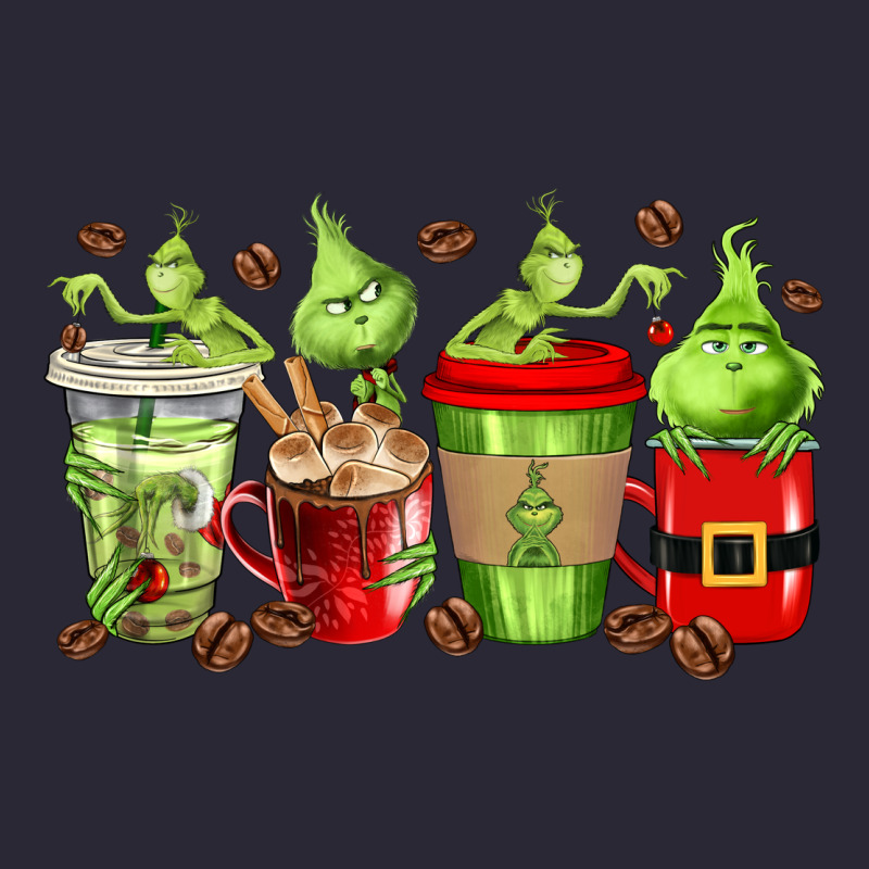 Grinch Coffee Cups Vintage Tee by texasbilliewilder | Teevron