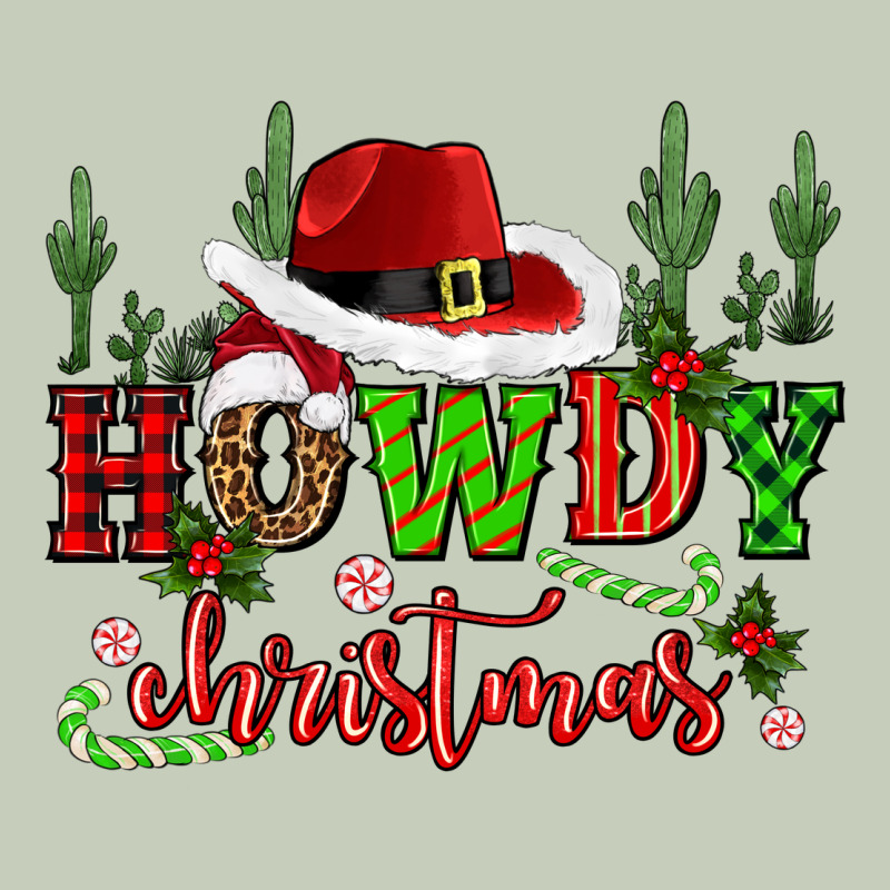 Howdy Christmas Cowboy Hat Long Sleeve Tee by CowGirlArtShop | Teevron