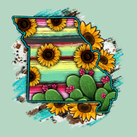 Missouri Map Sunflower Cactus Serape Classic Tee | Teevron