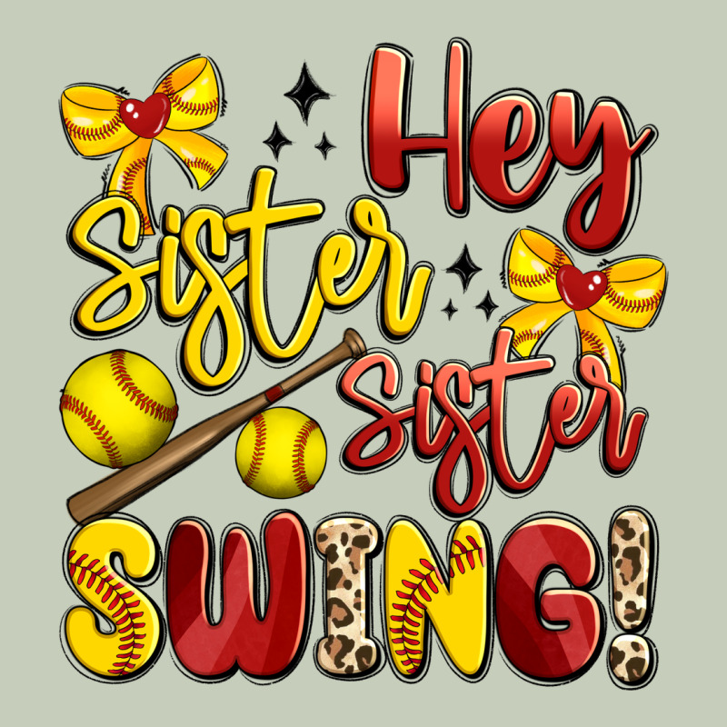 Hey Sister Sister Swing Softball Ladies Tee by Artiststas | Teevron