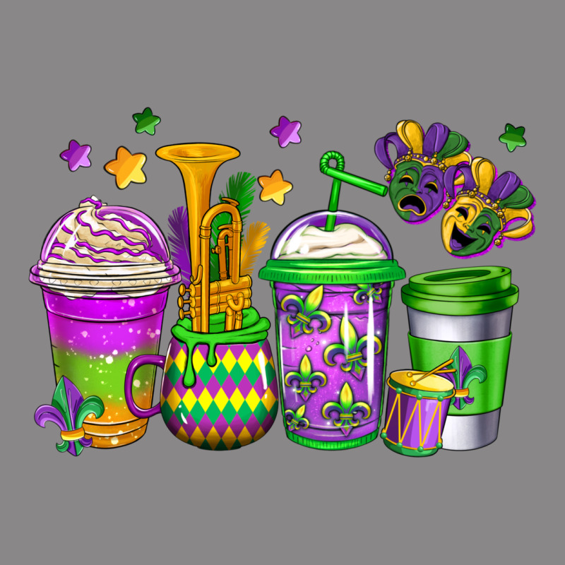 Mardi Gras Coffee Cups Vintage Tee by Jasminsmagicworld | Teevron
