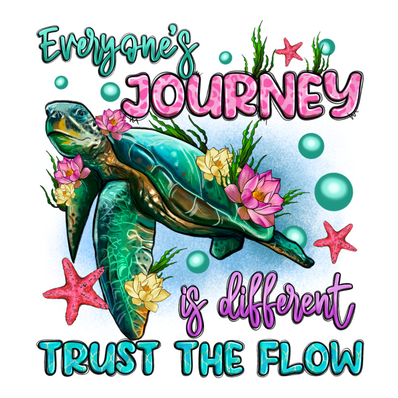 Everyone's Journey Is Different Trust The Flow Premium Tee by Artiststas | Teevron