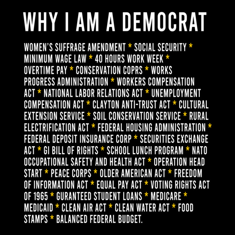 Why I Am A Democrat Cool Political Outfit For Democrats Long Sleeve Urban Hoodie by lanVoArt | Teevron