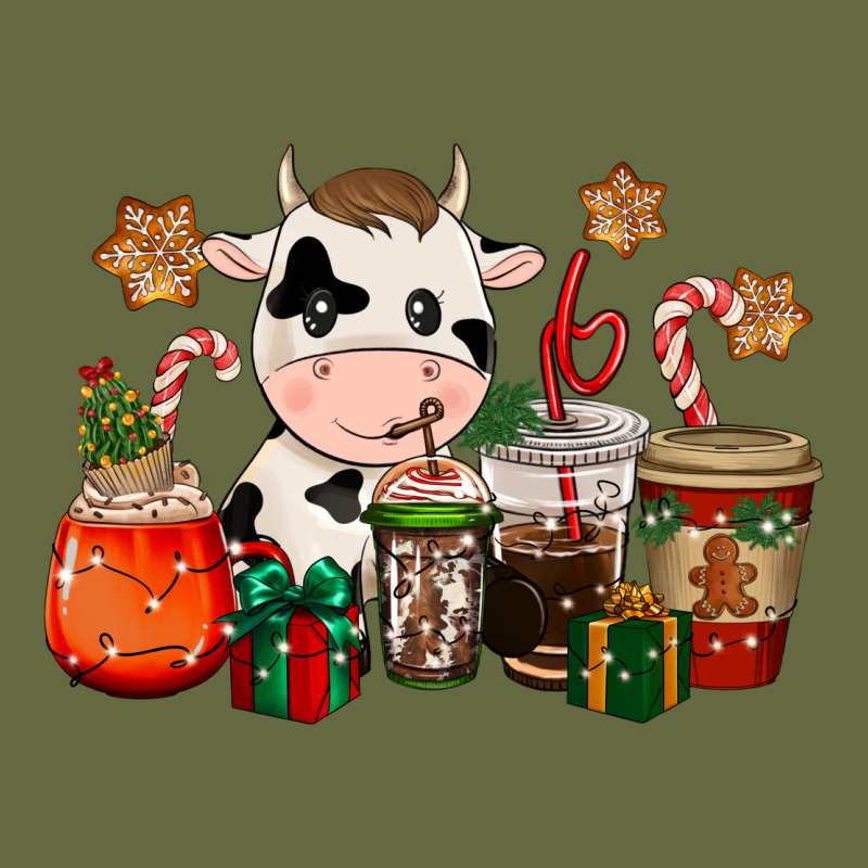Cow Coffee Cups Christmas Long Sleeve Tee by CowGirlArtShop | Teevron