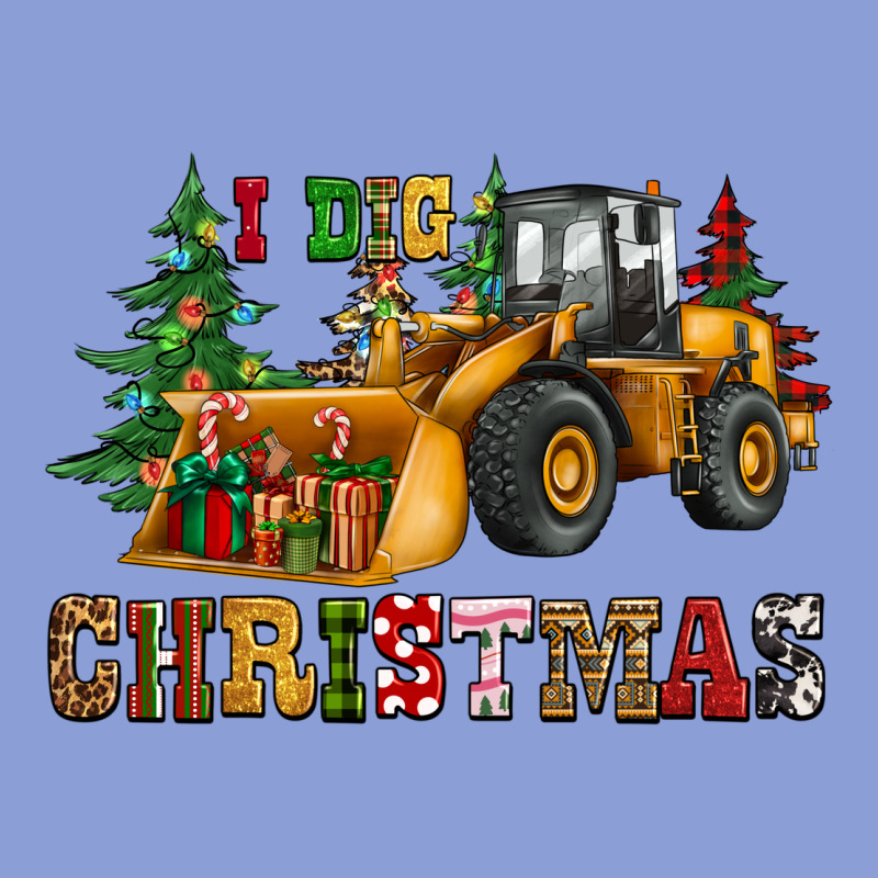 I Dig Christmas Bulldozer Long Sleeve Tee by CowGirlArtShop | Teevron