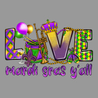 Love Mardi Gras Y'all Vintage Hoodie | Teevron