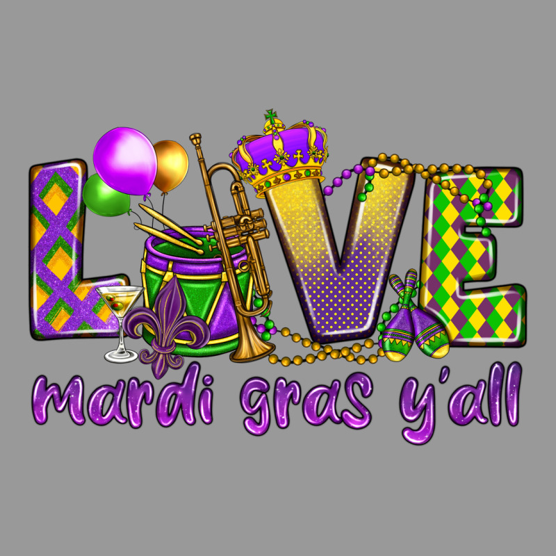 Love Mardi Gras Y'all Vintage Hoodie by HowdyJamesFarm | Teevron