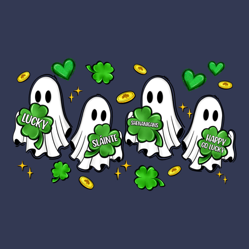 Clover Ghostie St.patrick's Day Heavyweight Hoodie by Artiststas | Teevron