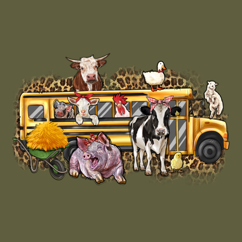 Farm Animals School Bus Vintage Tee by texasbilliewilder | Teevron