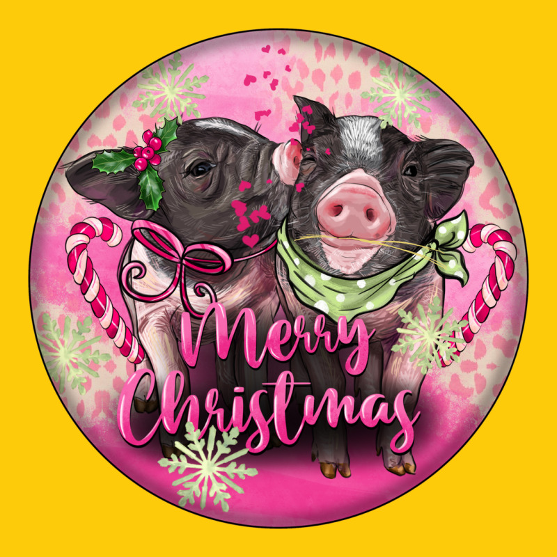 Pink Merry Christmas Pig Premium Hoodie by FaDigitalArtStudio | Teevron