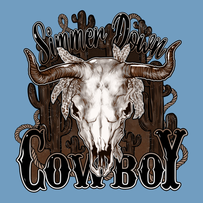 Simmer Down Cowboy Urban Heavy Tee by HowdyJamesFarm | Teevron