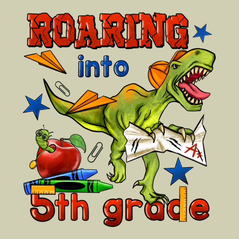 Roaring Into 5th Grade Heavy Core Tee by BundleAndBundleShop | Teevron