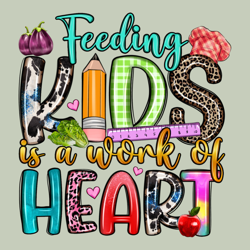 Feeding Kids Is A Work Of Heart Ladies Tee by Artiststas | Teevron