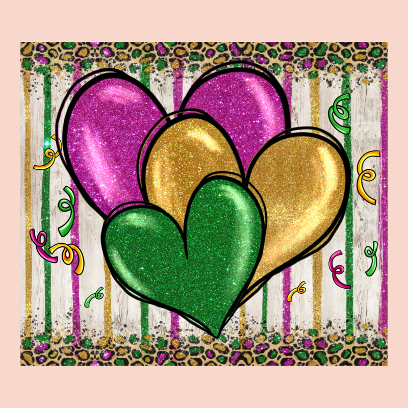 Mardi Gras Heart Urban Hoodie by BarkalooDesign | Teevron