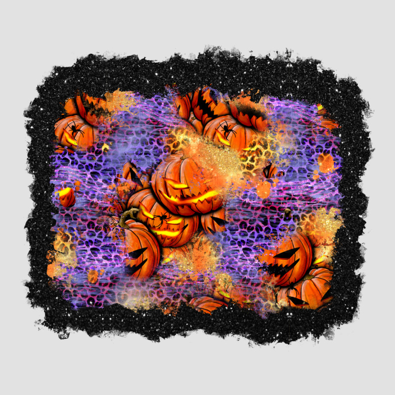 Halloween Pumpkin And Leopard Background Premium Hoodie by BundleAndBundleShop | Teevron