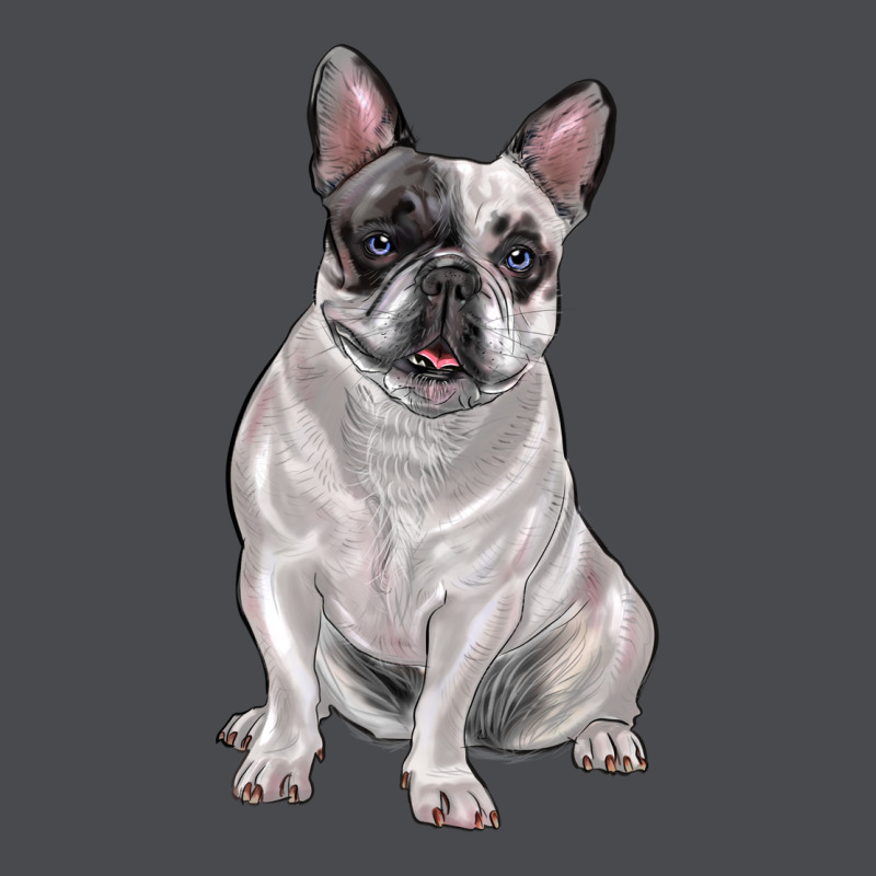 White Black French Bulldog Zipper Hoodie by LillyAllenDesigns | Teevron