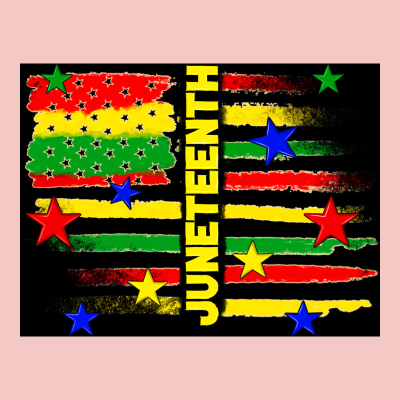 Juneteenth American Flag Urban Heavy Tee by TumblerDesignByShophia | Teevron