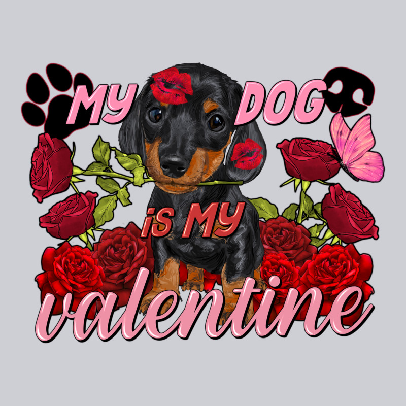 My Dog Is My Valentine Valentine's Day Heavyweight Sweatshirt by FaDigitalArtStudio | Teevron
