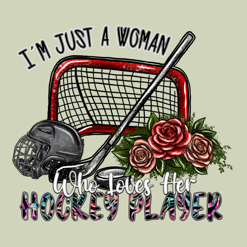 I'm Just A Woman Who Loves Her Hockey Player Heavyweight Hoodie by SublimationCraftShop | Teevron